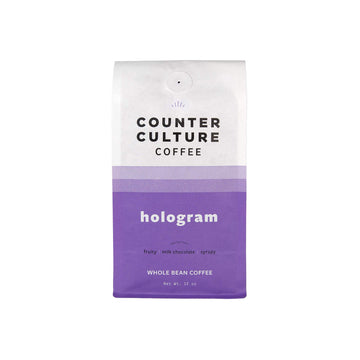 Counter Culture Coffee Hologram - Medium Roast, Sustainably Farmed, Kosher, Whole Bean Coffee, 12 Oz (1 Bag)