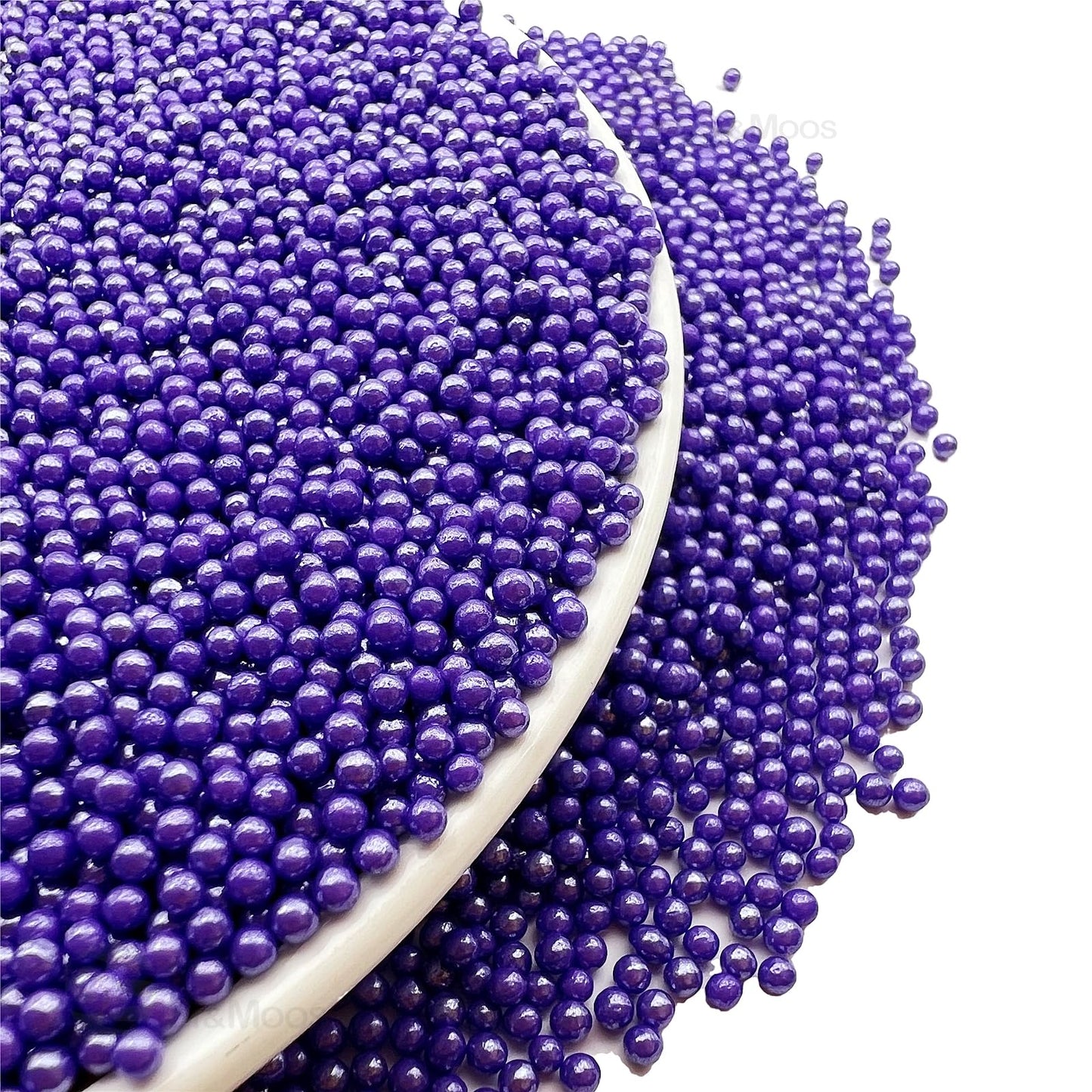 Se Si&Moos Purple Sprinkles Lavender Nonpareils Edible Pearls For Cake Decorating Small Pearl Sprinkles Halloween Cake Decoratio