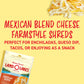 Land O Lakes Mexican Blend Farmstyle Cut Shredded Cheese, Cheddar Blend, 8 oz bag