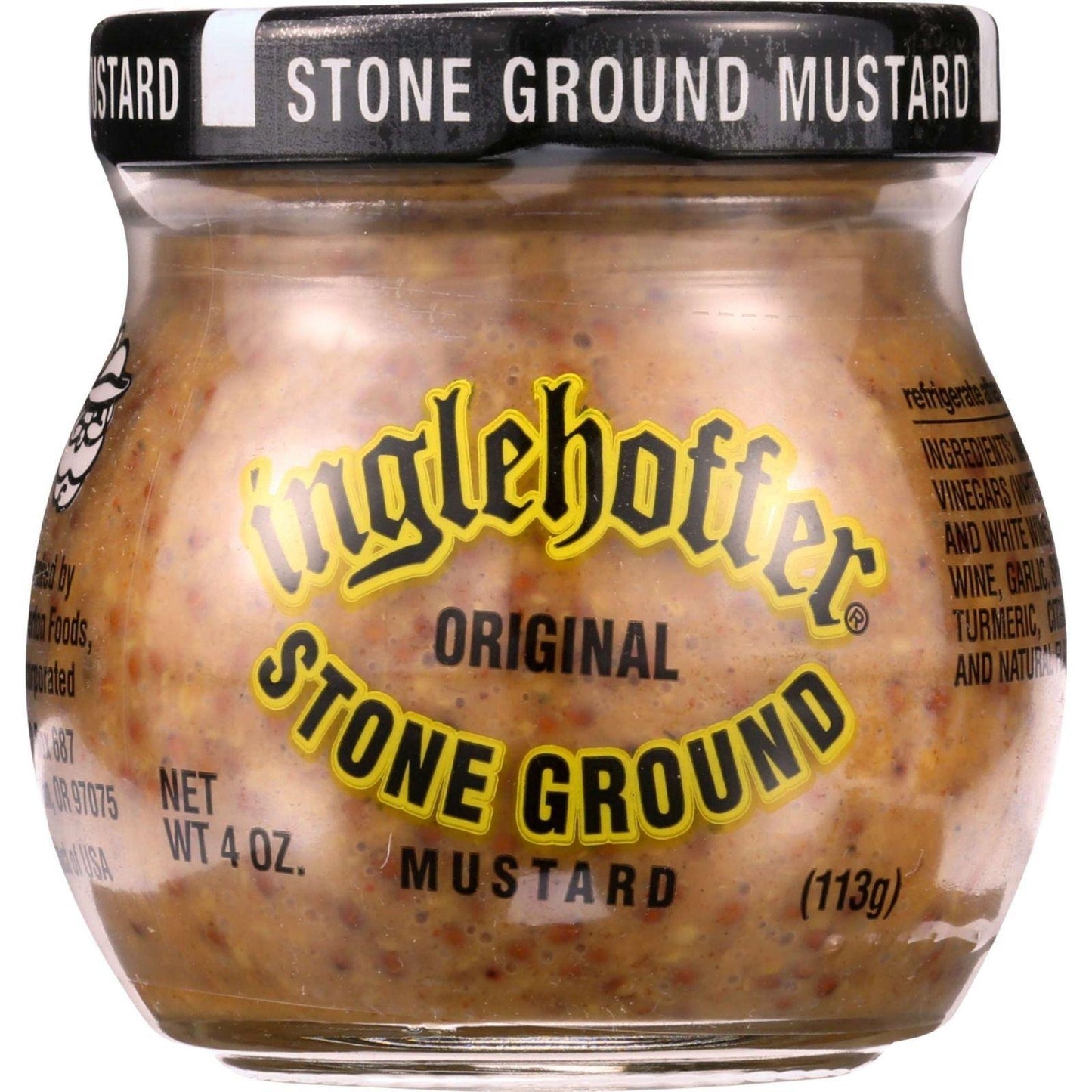 Inglehoffer Stone Ground Mustard, 4-Ounce (Pack Of 12)