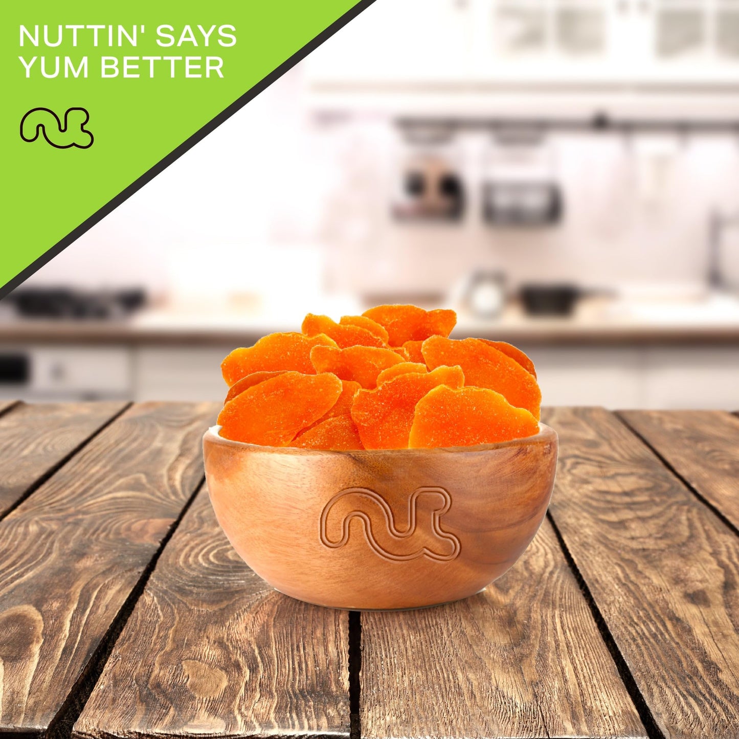 Nut Cravings Dry Fruits - Sun Dried Mango Slices, With Sugar Added (8Oz - 1 Pack) Packed Fresh In Resealable Bag - Sweet Snack,