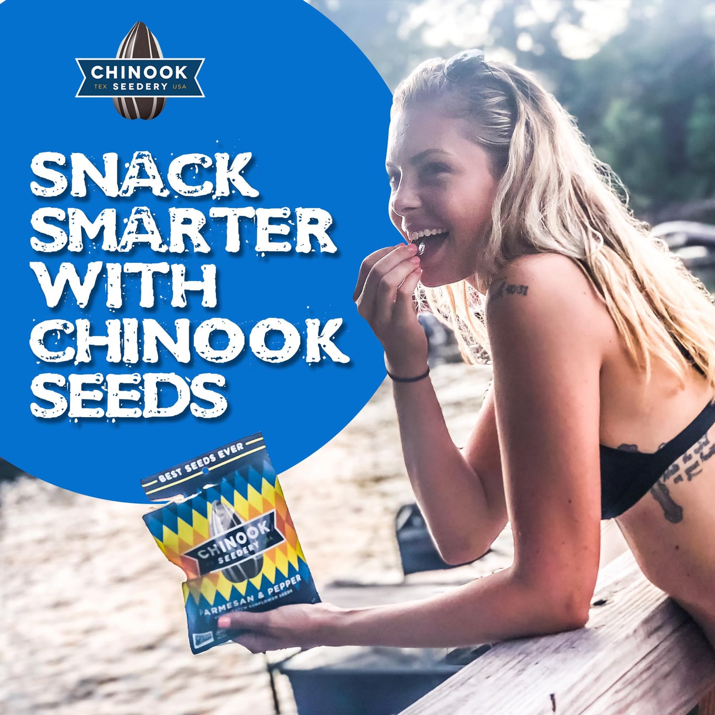 Chinook Seedery Roasted Jumbo Sunflower Seeds - Keto Snacks, Gluten-Free, Non-GMO, Dill Pickle Flavor 4 oz (12-Pack)