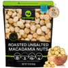 NUT CRAVINGS - Roasted Macadamia Nuts - No Shell, (16oz - 1 LB) Bulk Nuts Packed Fresh in Resealable Bag - Healthy Protein Food 