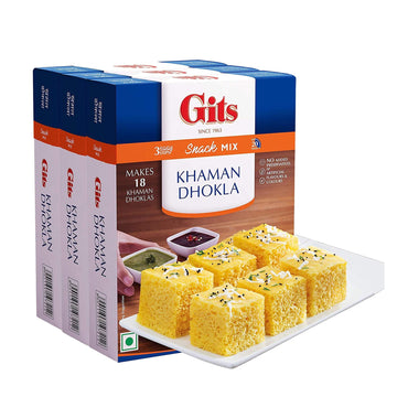 Gits Instant Mix Box - 180Gm (Pack Of 3) | Ready To Cook Indian Breakfast/Lunch/Dinner/Snack Meal | No Artificial Colors, Flavor