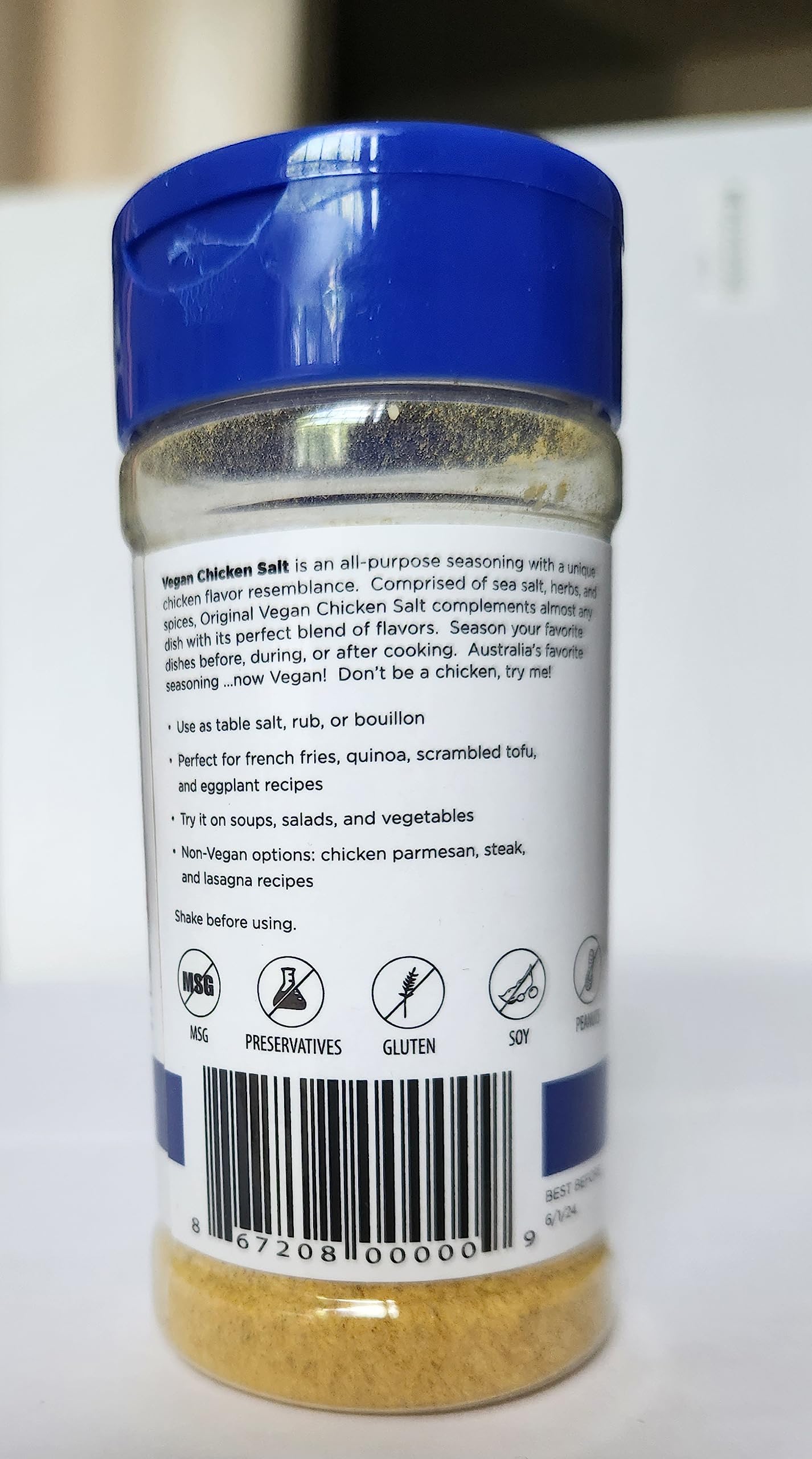 JADA Spices Chicken Salt - Original Turmeric Salt, Vegan & Keto, 3.65 oz (Pack of 2)