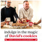 Davids Cookies Gourmet Chocolate Chunk Cookies - 1 lb Fresh Baked in Holiday Tin - Handmade, All Natural, No Preservatives