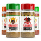 Savory & Spicy Combo Pack Of 4, Herbs, Spices And Seasoning Gift Set - Garlic Lovers, Everything Spicy, Taco Tuesday, Pizza - Enhanced All Natural & Healthy Spice Blend - Flavor God Seasonings