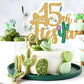 Tivurcia Cake Topper, Fiesta 15th Birthday Decor, Gold Tropical Theme, Happy 16th Anniversary Party Decoration Supplies