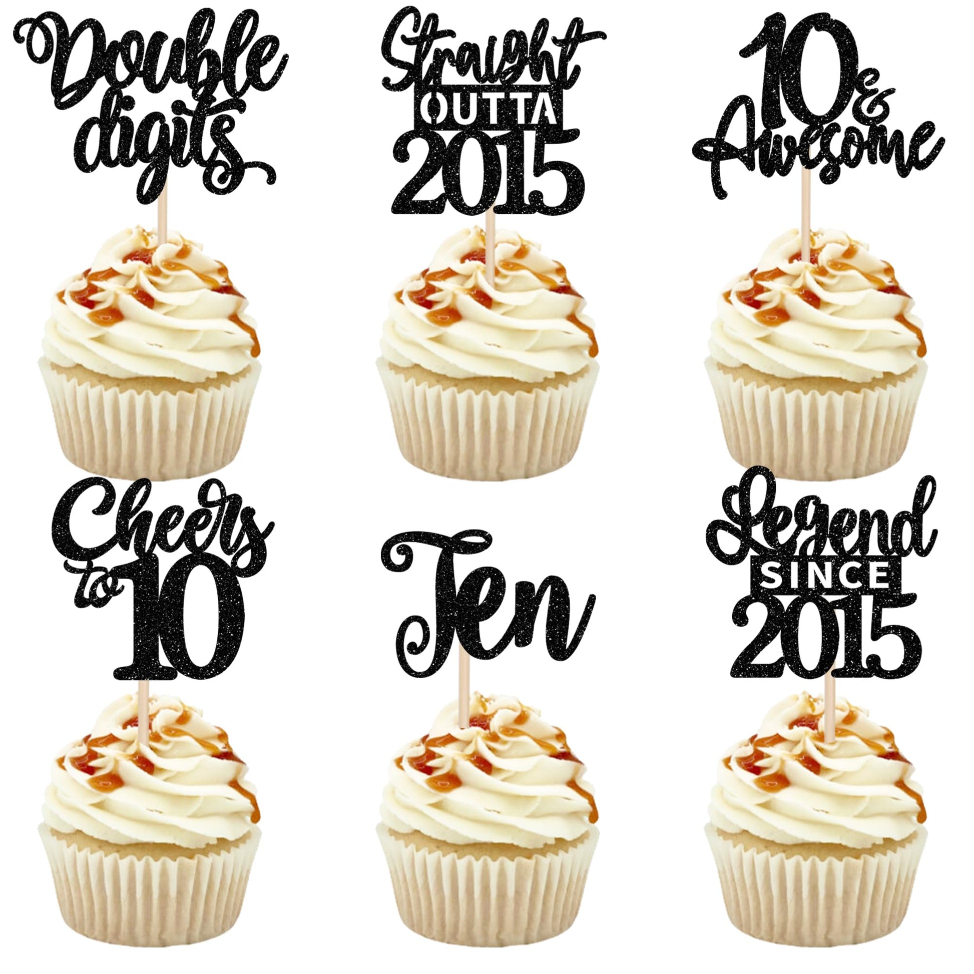 24Pcs Black Happy 65Th Birthday Cupcake Toppers Sixty Five Straight Outta 1960 Cupcake Picks Cheers To 65 Lengend Since 1960 Cake Decorations For 65Th Birthday Anniversary Party Decorations Supplies