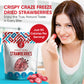 Crispy Craze Freeze Dried Strawberries (12 Snack Sized Bags, 0.5 Oz Each), Sliced Strawberry Fruit Crisps, Non Gmo, Healthy Snac