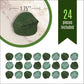 Sugar Robot Edible Eucalyptus Leaves, Dark Green, 2x2 inches, Set of 24, Premium Crafted, Made in the USA