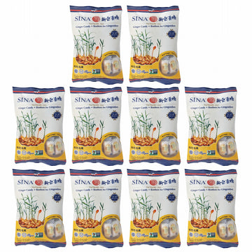 (Pack Of 10) Ting Ting Jehe Chewy Ginger Candy Value Pack 4.04Oz