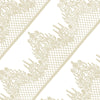 FUNSHOWCASE Edible Cake Lace Set, 10-Piece, 12-Inch, Lattice Diamond Scallop, Ivory White, Model 1570