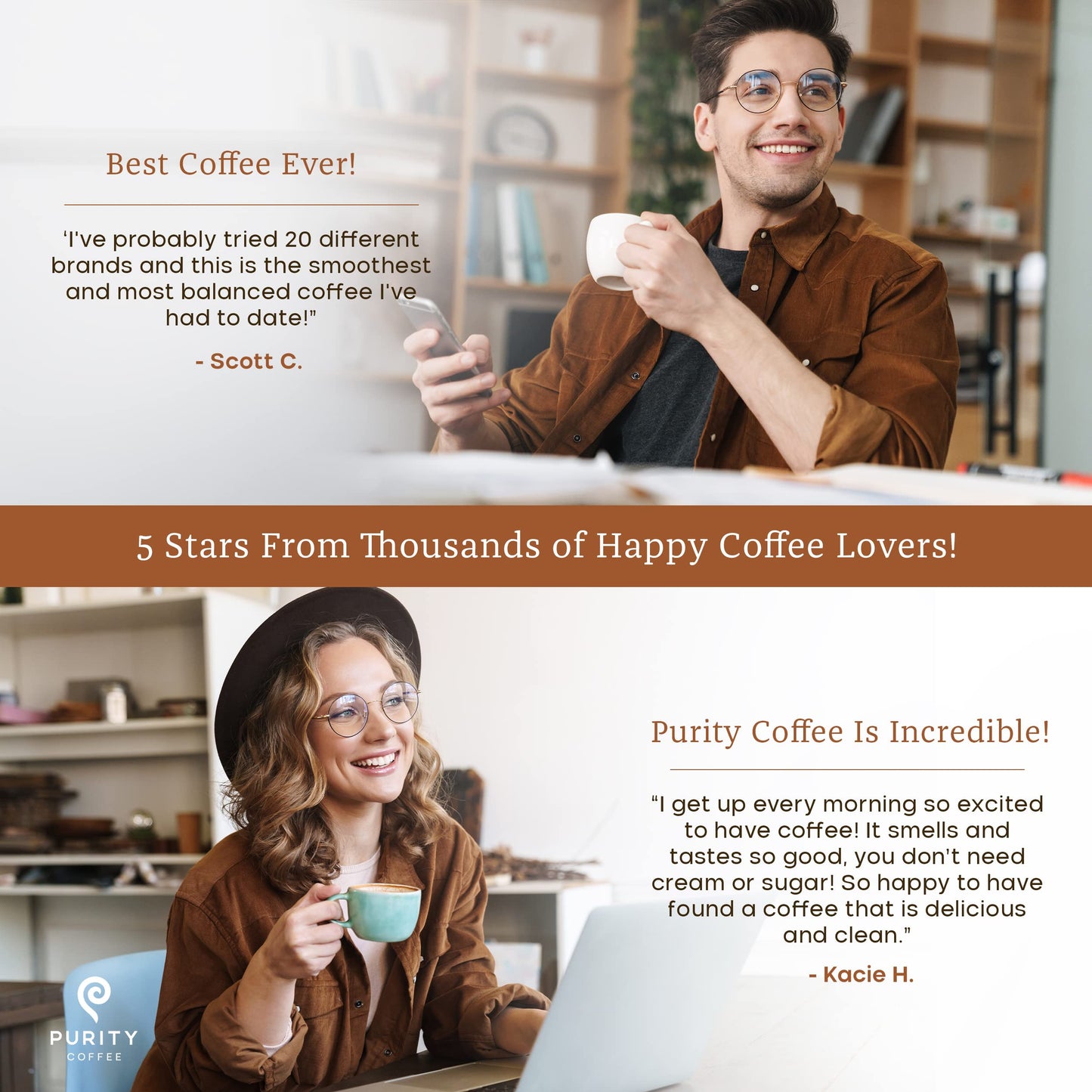 Purity Coffee Protect Highest Antioxidant Light-Medium Roast - Usda Certified Organic Specialty Grade Arabica Whole Bean Coffee - Third Party Tested For Mold, Mycotoxins, Pesticides - 5 Lb Bag