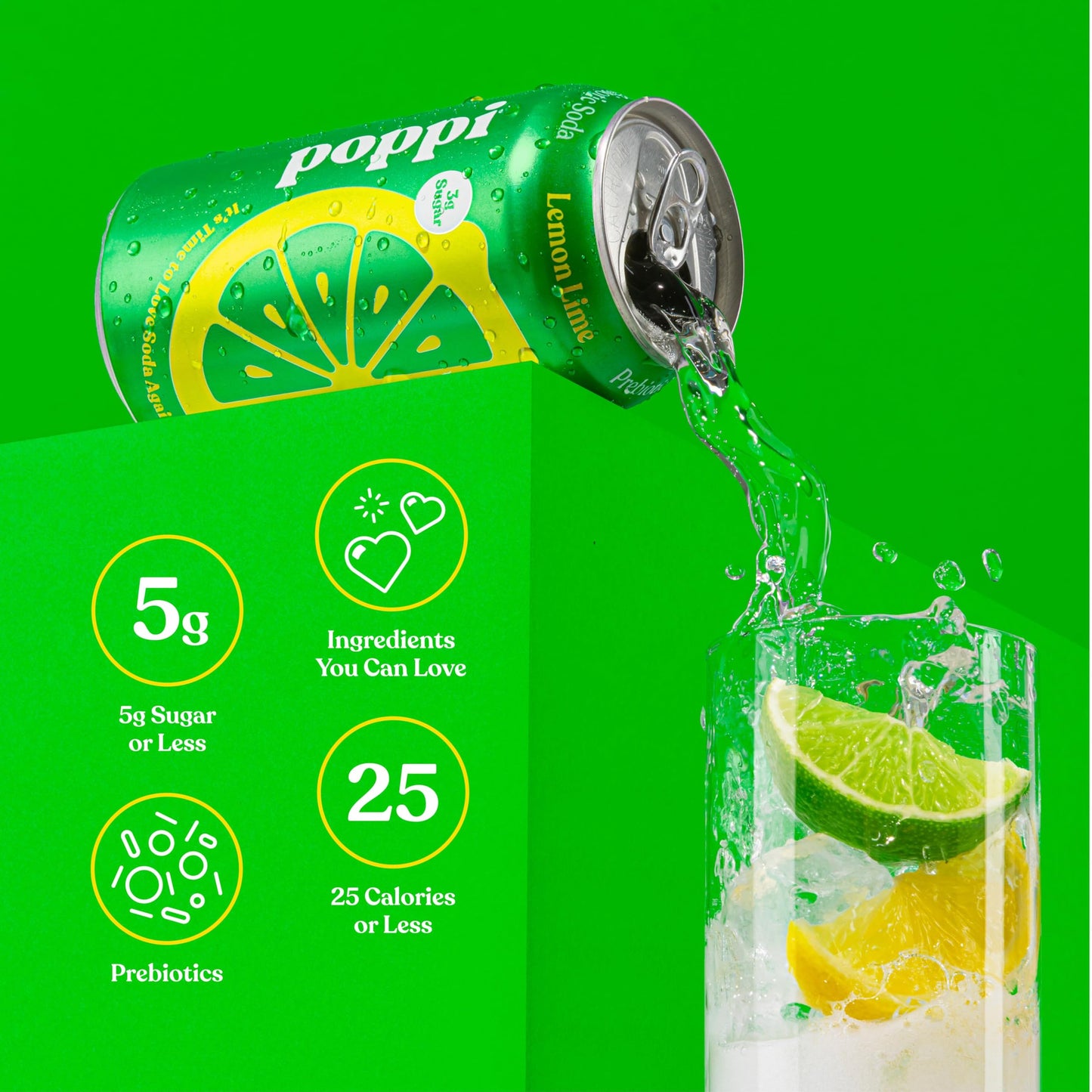 Poppi Sparkling Prebiotic Soda with Apple Cider Vinegar, Variety Pack, 12 Fl Oz, Pack of 12