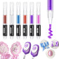 Edible Paint Pen 6 Colors Metallic Edible Markers Food Coloring Pen Shiny Food Paint Edible Glitter Paint for Cookies Decorating