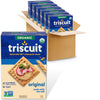 Triscuit Organic Original Whole Grain Wheat Crackers, Organic Crackers, Vegan Snacks, Bulk Lunch Snacks, 6 - 7 oz Boxes