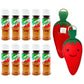 Primo Lines Mini Tajin Bottles Set – 10g Chili Lime Seasoning for Fruits, Snacks & Drinks, Keychain Included