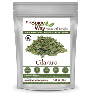 The Spice Way Cilantro Leaves - 1.25 Oz - All-Natural Dried Cilantro Leaf Flakes, Perfect For Adding A Burst Of Aroma And Taste