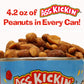 ASS KICKIN Roasted Spicy Hot Peanuts - Habanero Honey Flavor - 4.25 oz - Gourmet Snack
