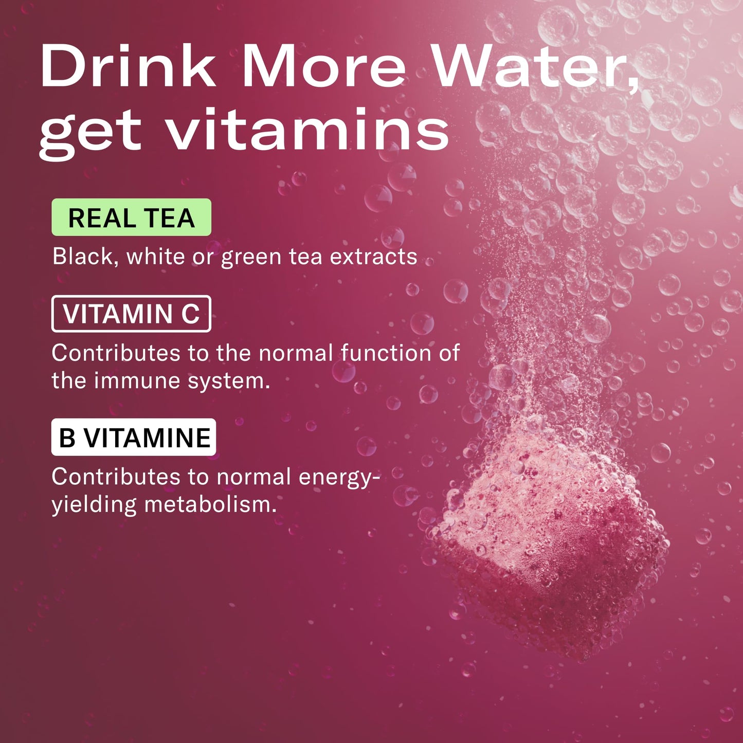 Waterdrop Hydration Cubes Iced Tea Variety Pack, Raspberry, Peach & Lemon, On The Go Water Enhancer With Vitamins & Electrolytes