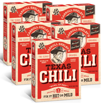 Carroll Shelbys Original Texas Brand Chili Kit 3.65oz Box (Pack of 5)