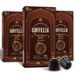 Coffeeza Espresso Coffee Pods, Belgian Chocolate Flavor, Medium Roast, 30 Single Serve Aluminium Capsules, Compatible with Nespresso Original Line