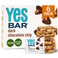 The YES Bar Dark Chocolate Chip Plant Based Protein Snack, Vegan, Gluten Free, Low Sugar, 6 Count Pack