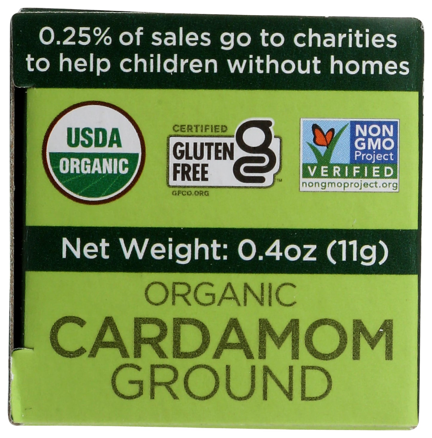 Spicely Organic Cardamom Powder 0.40 Ounce Ecobox Certified Gluten-Free