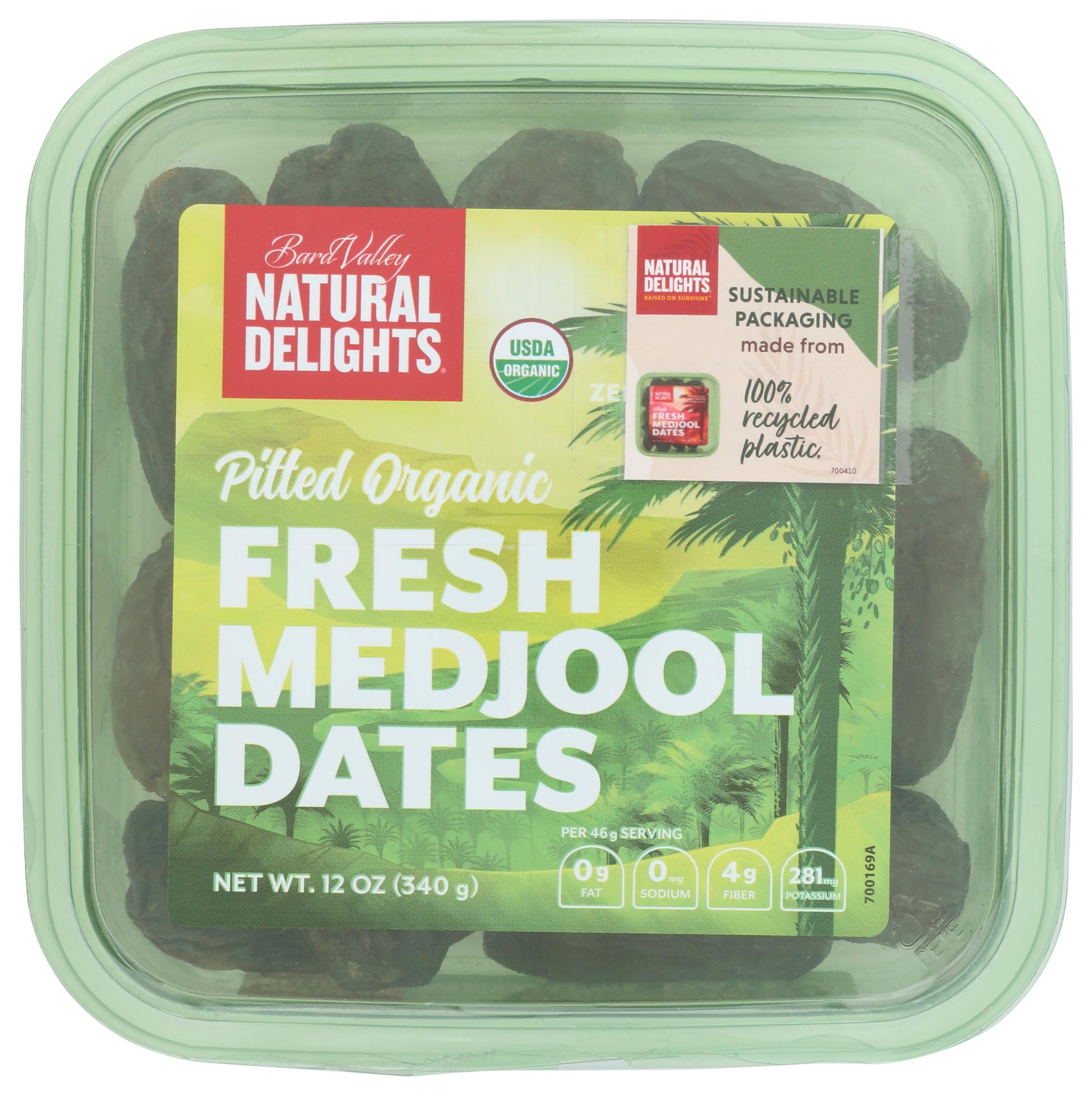 BARD VALLEY Organic Pitted Fresh Medjool Dates, 12 OZ