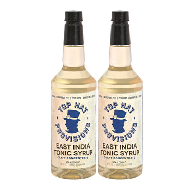 Top Hat Provisions Tonic Syrup - Natural Quinine Concentrate - 32 Fl Oz (Pack of 2) - Tonic Syrup 2 Pack
