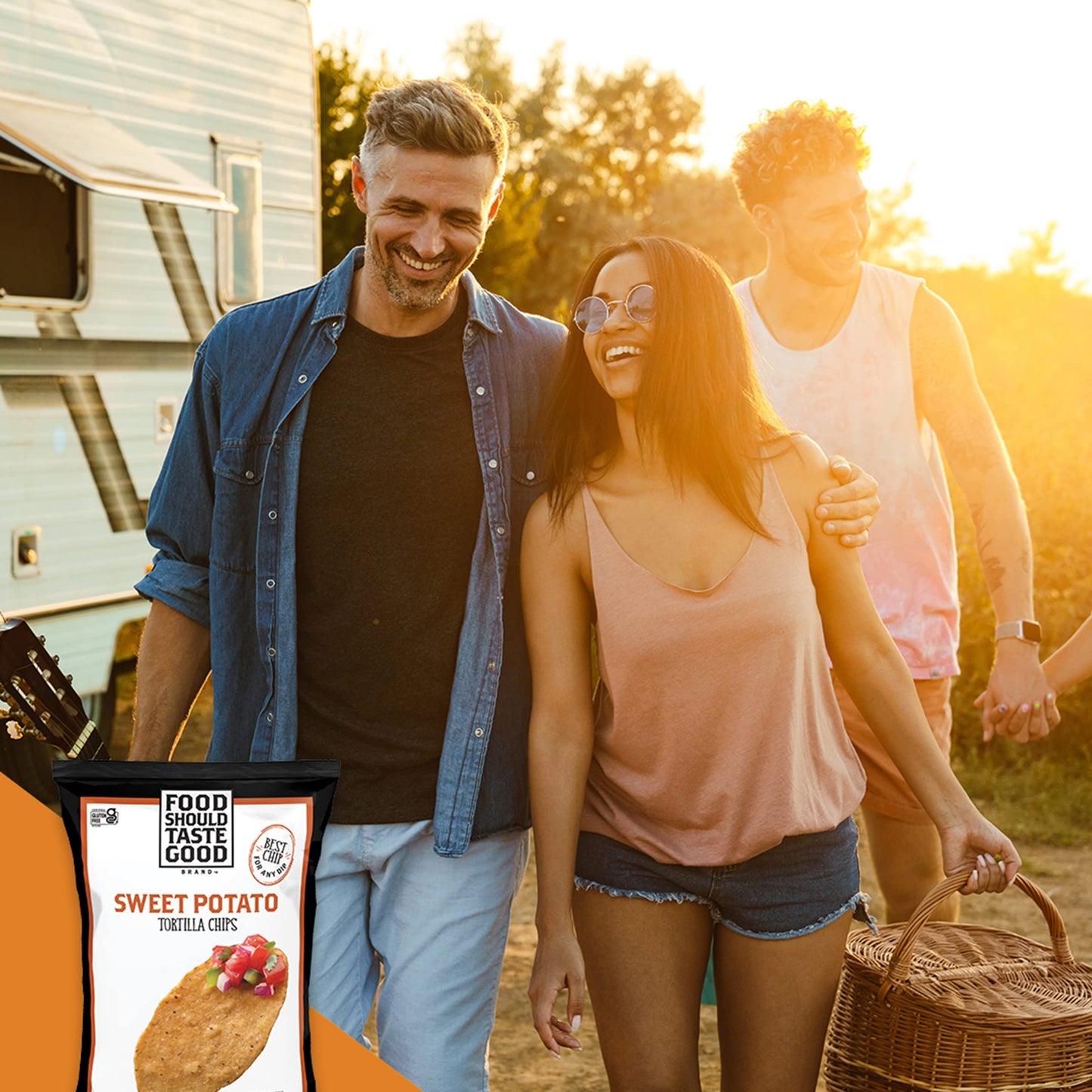 Food Should Taste Good, Gluten Free Sweet Potato Tortilla Chips, 5.5 Oz
