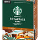 Starbucks Breakfast Blend Coffee K-Cups, 72 Count