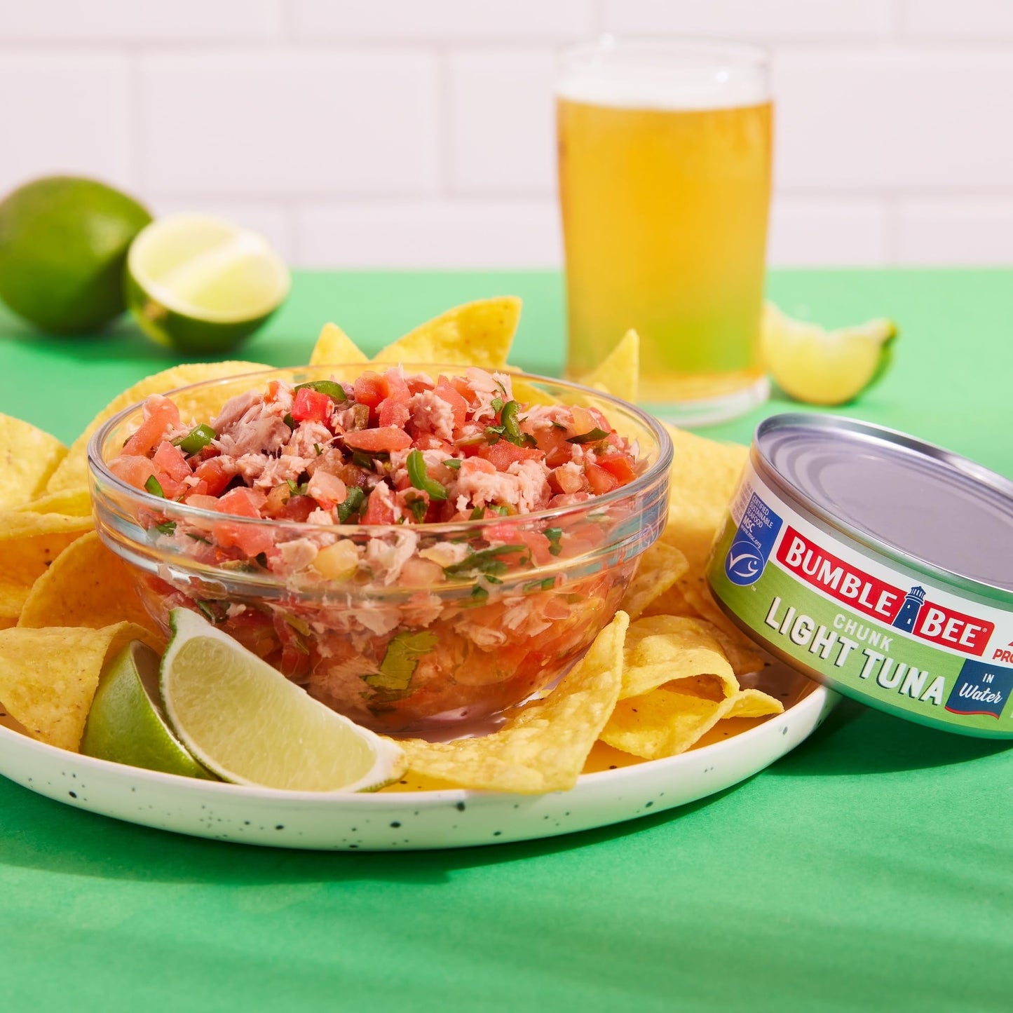 Bumble Bee Chunk Light Tuna In Water, 5 Oz Cans (Pack Of 48) - Wild Caught Tuna - 22G Protein Per Serving - Non-Gmo Project Verified, Gluten Free, Kosher - Great For Tuna Salad And Recipes