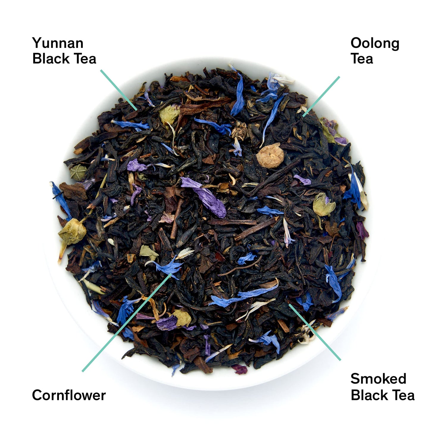 August Uncommon Black Metallic - Violet And Elderberry Tea Black - Lush Blend With Dark Berry And Floral Notes - Loose Leaf Tea