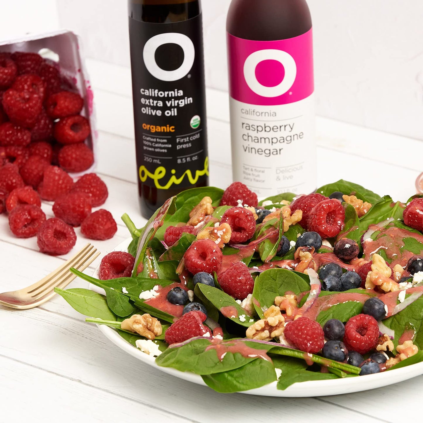 O Olive Oil Raspberry Champagne Vinegar, 10.1 Fl Oz, Pack of 1