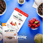 Think Jerky Sriracha Honey Turkey Jerky, High Protein, Gluten Free - 2.2 oz Bags, 8 Pack