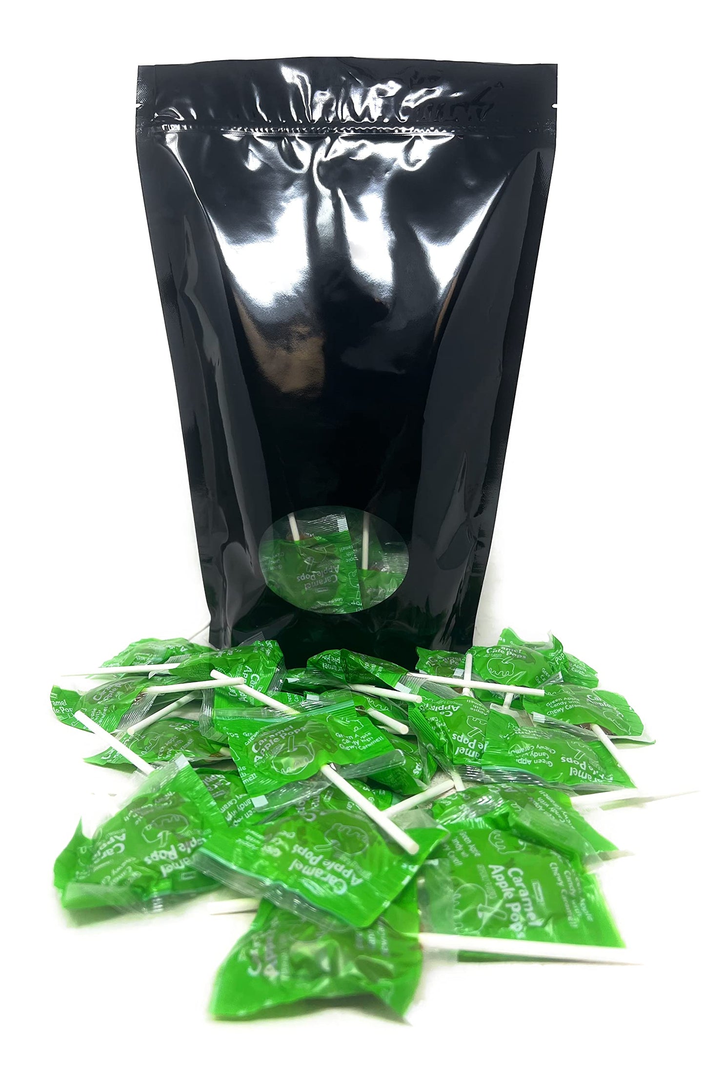 Assortit Caramel Apple Tootsie Pops Bulk Lollipops 2 lbs (32 Oz) Brown Resealable Bag 50+ Pcs