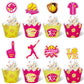 48Pcs Softball Cupcake Toppers And Wrappers Softball Party Supplies Softball Cupcake Decorations For Girls Kids Teens Sport Them