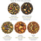 Tea Forte Warming Joy Hoilday enhanced Single Steeps Loose Leaf Tea Gift Set Sampler  15 Count 3 of Each Assorted Blends  Pre-Portioned Single Serve Pouches  Steeps 12 oz