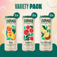 Zevia Organic Sugar Free Iced Tea, Fruity Tea Variety Pack, 12 Ounce Cans (Pack Of 15)