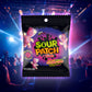 SOUR PATCH KIDS Glow Ups Strawberry-Watermelon Soft & Chewy Candy, Bulk Candy, 12-3.08 oz Bags