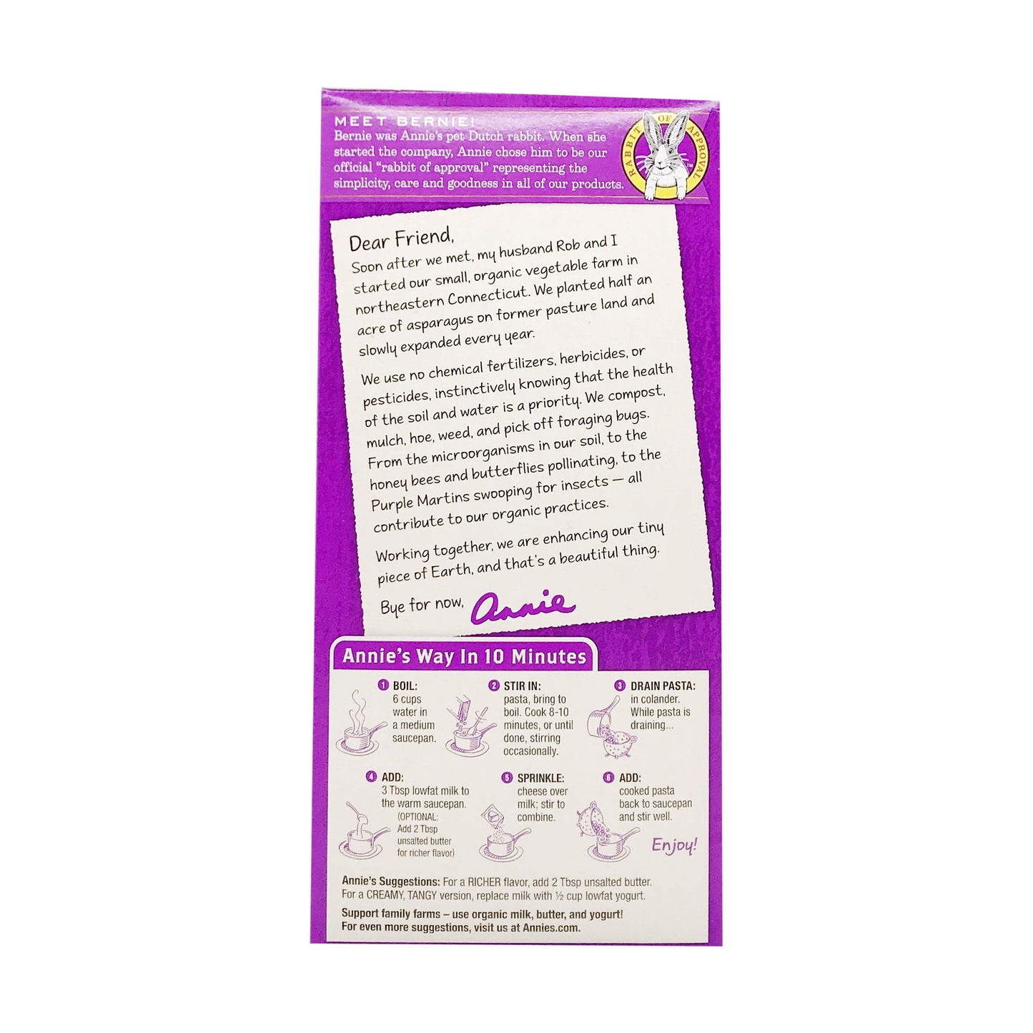 Annie's Homegrown Organic Macaroni & Cheese - Shells & White Cheddar - 6 oz