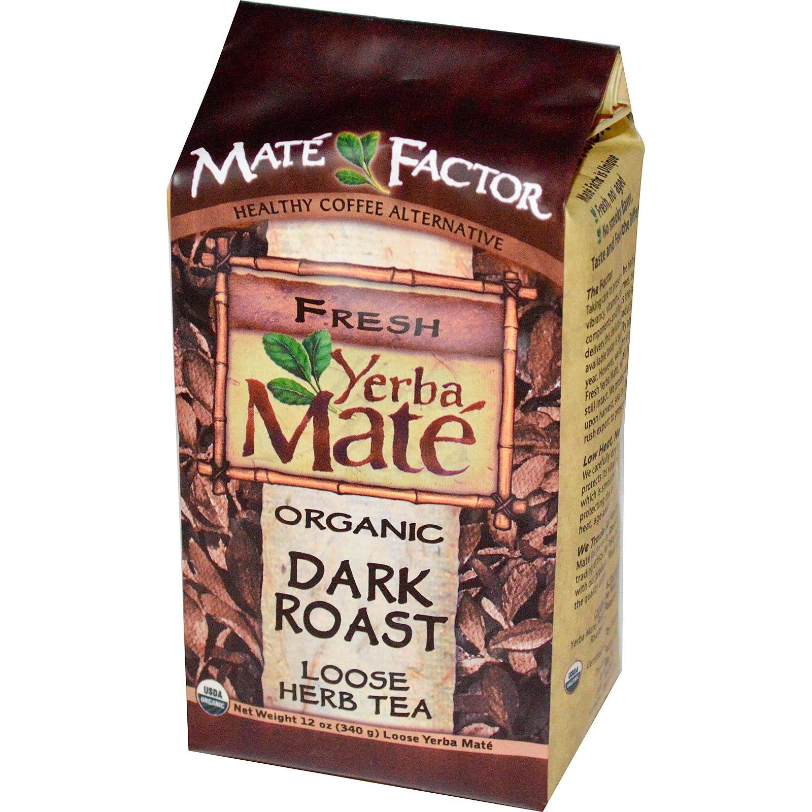 Maté Factor Dark Roast Coffee, 12 oz Bag