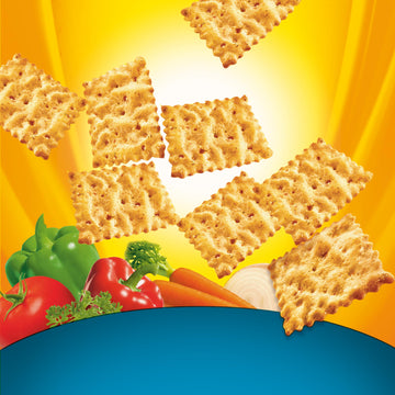 Nabisco Veggie Whole Grain Wheat Chips, Whole Grain Wheat Crackers, 60-1.75 Oz Snack Packs