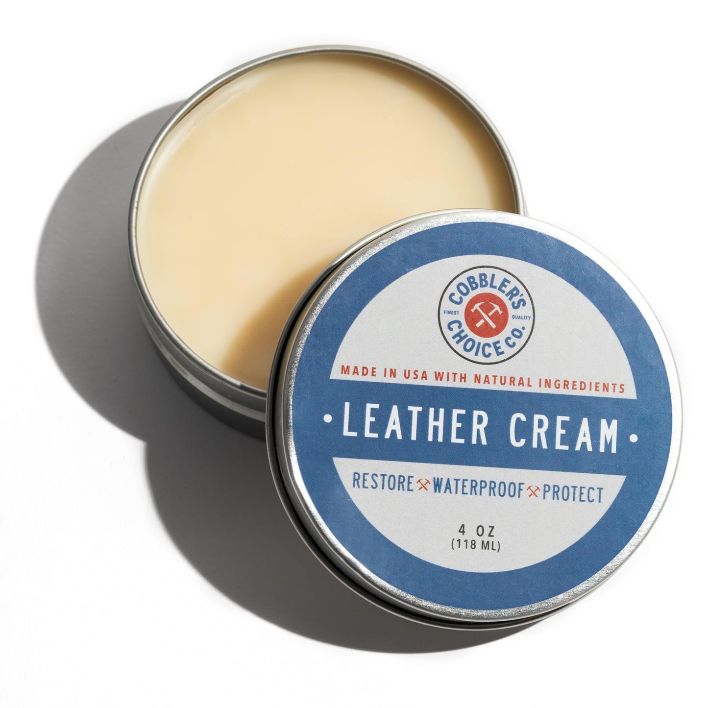 Cobbler'S Choice Co. Finest Quality All Natural Leather Cream - Made With Triple Filtered Beeswax, (4 Oz. (118Ml))