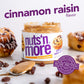 Nuts N More Cinnamon Raisin Almond Butter Spread, Low Carb, Gluten Free, 15oz Jar, Brown