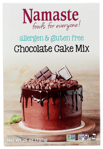 Namaste Foods, Gluten-Free Chocolate Cake Mix, Allergen-Free, 26-Ounce Boxes (Pack Of 6)