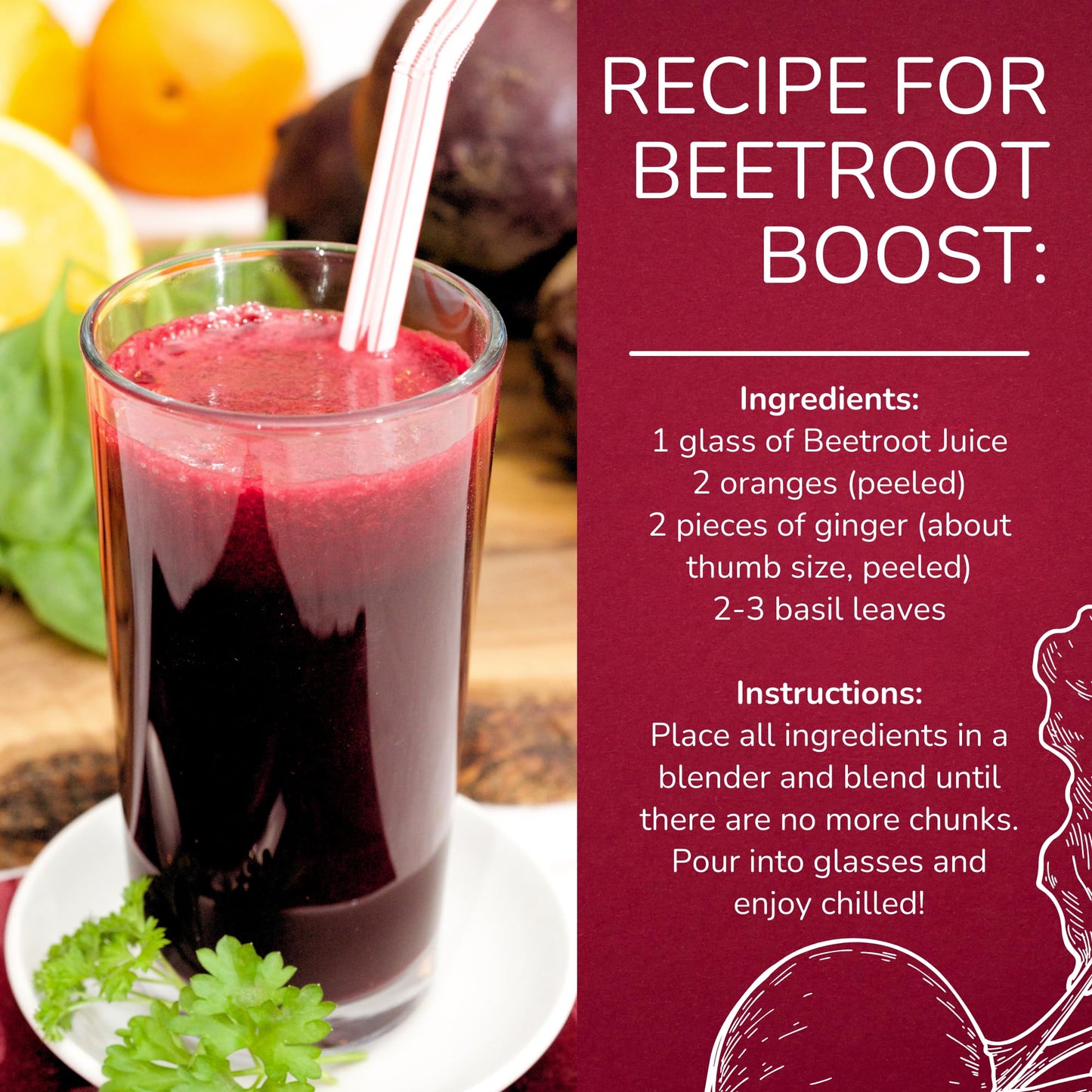 Organic Beetroot Juice Box 101.4 Fl Oz | Pure Beet Juice, Not From Concentrate | Organic, Vegan, Non-Gmo | No Added Sugar, Easy-