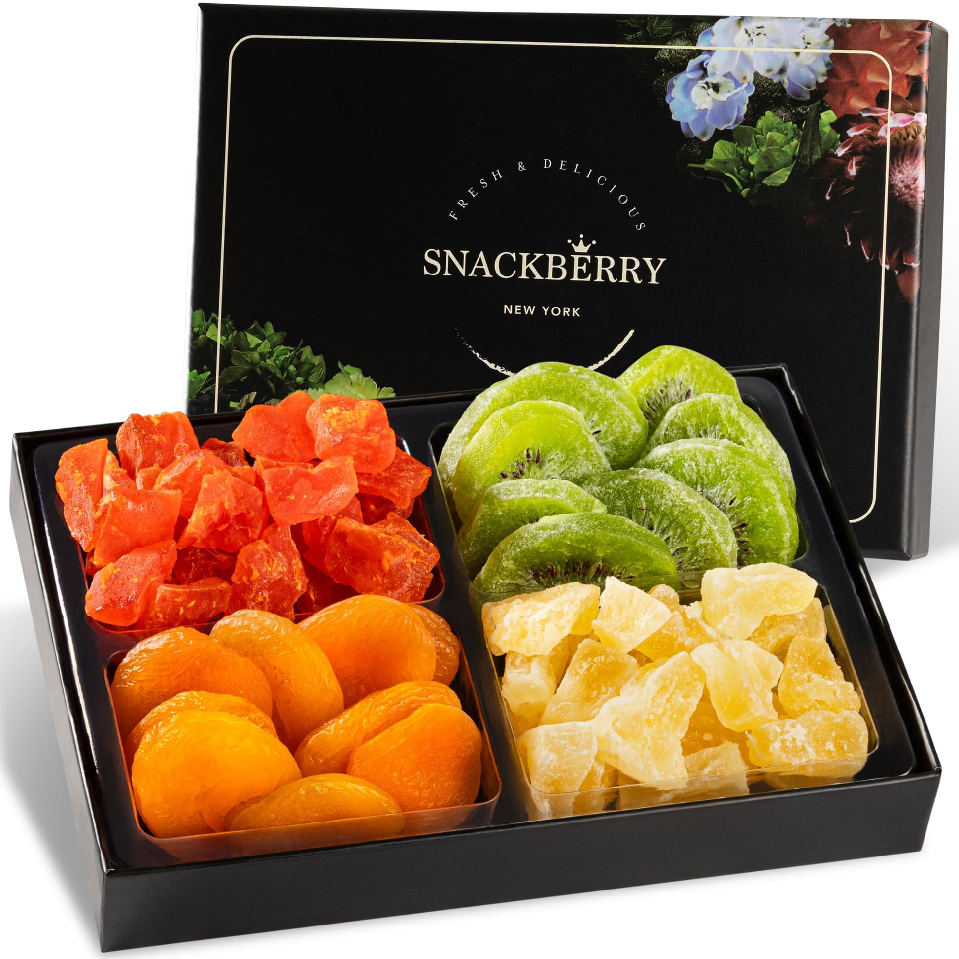 Variety Dried Fuit Gift Basket, Easter Basket, Gift Box For Birthday. Anniversary, Get Well Gift, For Him, Her And Family, Snackberry (6 Pack)